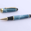 Metal Blue Golden Clip Roller Ball Pen